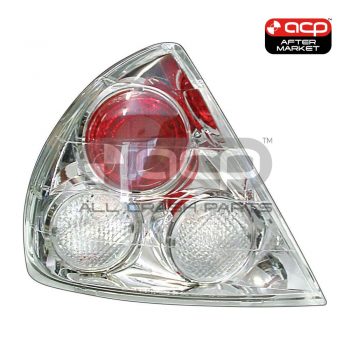 Chrome Tail Lamp Pair Aftermarket Suits Mitsubishi Lancer CE 6/1996 to 6/1998