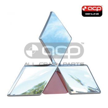 Mitubishi Diamond Chrome Tail Gate Emblem Genuine Suits Mitsubishi Lancer CJ 2007 to 2015