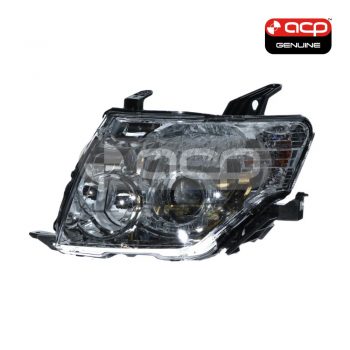 Halogen Head Lamp Passenger Side Genuine suits Mitsubishi Pajero 2008 to 2014
