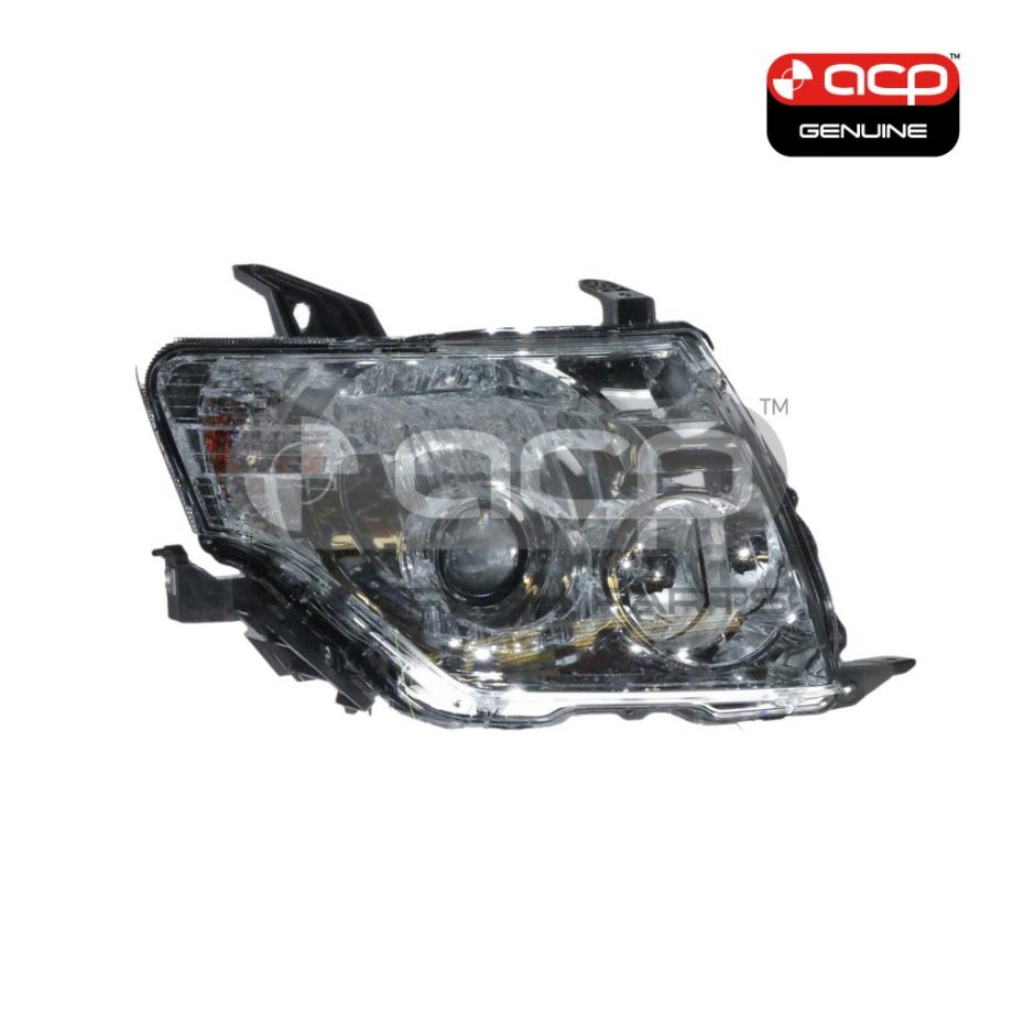 Halogen Head Lamp Drivers Side Genuine suits Mitsubishi Pajero 2008 to 2014