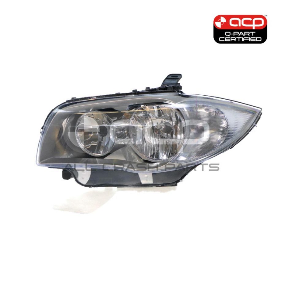 Halogen Silver Head Lamp Passenger Side Certified Suits BMW 1 Series E87 2004 to 2007