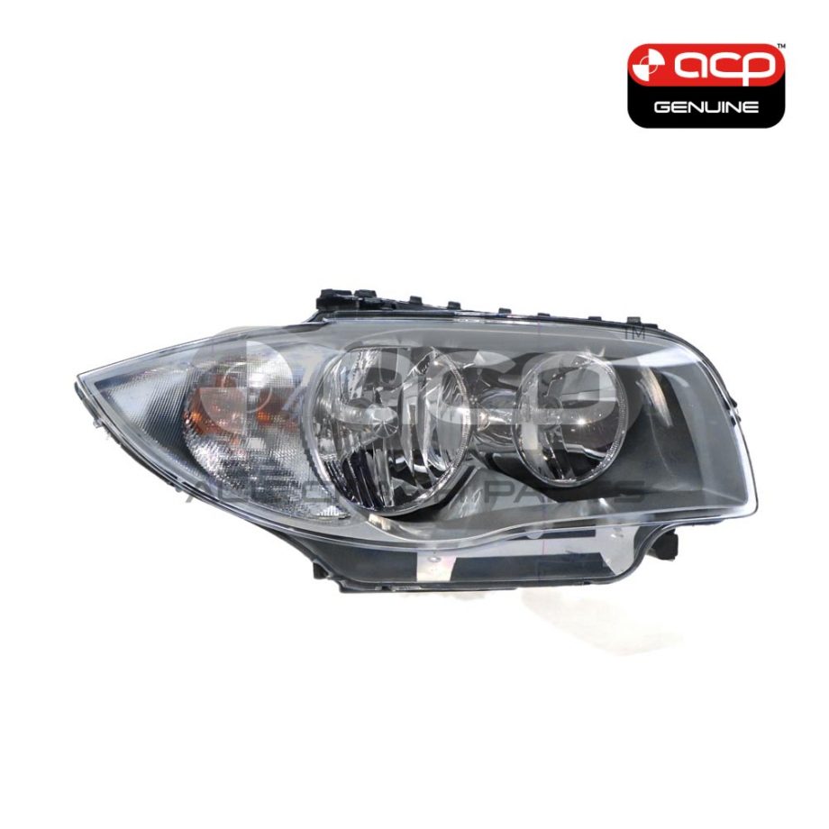 Halogen Silver Head Lamp Drivers Side OES Suits BMW 1 Series E87 2004 to 2007