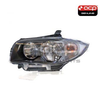 Halogen Black Head Lamp Passenger Side OES suits BMW 1 Series 2007 to 2009