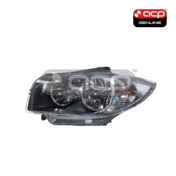 Halogen Head Lamp Passenger Side OES suits BMW 1 Series 2008 to 2011
