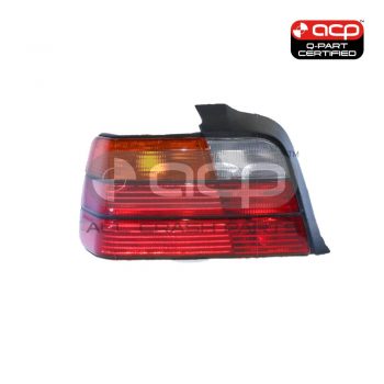 Black Red/Amber/Clear Tail Lamp Passenger Side Certified Suits BMW 3 Series E36 1991 to 1996