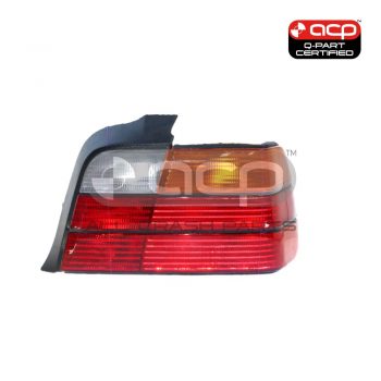 Black Red/Amber/Clear Tail Lamp Drivers Side Certified Suits BMW 3 Series E36 1991 to 1996