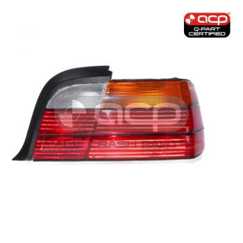 Red/Amber Tail Lamp Driver Side Certified Suits BMW 3 Series E36 Coupe 1991 to 1996