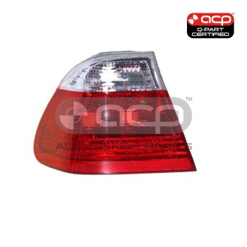 Tail Lamp Clear/Red Passenger Side Certified Suits BMW 3 Series E46 Sedan 9/1998 to 9/2001