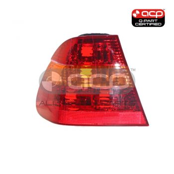 Tail Lamp Red/Amber Passenger Side Certified Suits BMW 3 Series E46 Sedan 10/2001 to 5/2005
