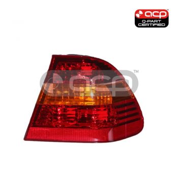 Tail Lamp Red/Amber Drivers Side Certified Suits BMW 3 Series E46 Sedan 10/2001 to 5/2005