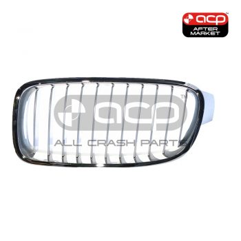 Grille Passenger Side Aftermarket Suits BMW 3 Series F30 2012 to 2015