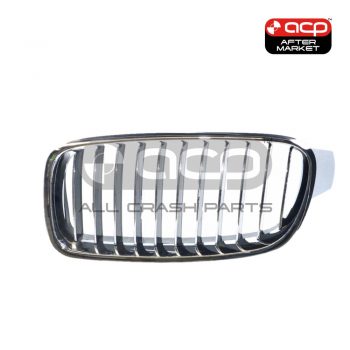 Grille Passenger Side Aftermarket Suits BMW 3 Series F30 2012 to 2015