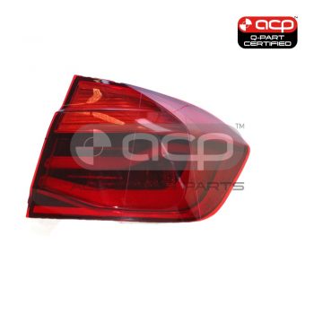 Black Red Tail Lamp Drivers Side Certified Suits BMW 3 Series F30 2015 to 2019