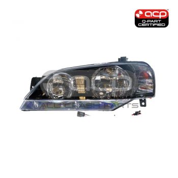 Black Halogen Head Lamp Passenger Side Certified Suits Ford Falcon XT BA/BF 2002 to 2006