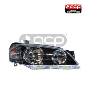 Black Halogen Head Lamp Drivers Side Certified Suits Ford Falcon XT BA/BF 2002 to 2006