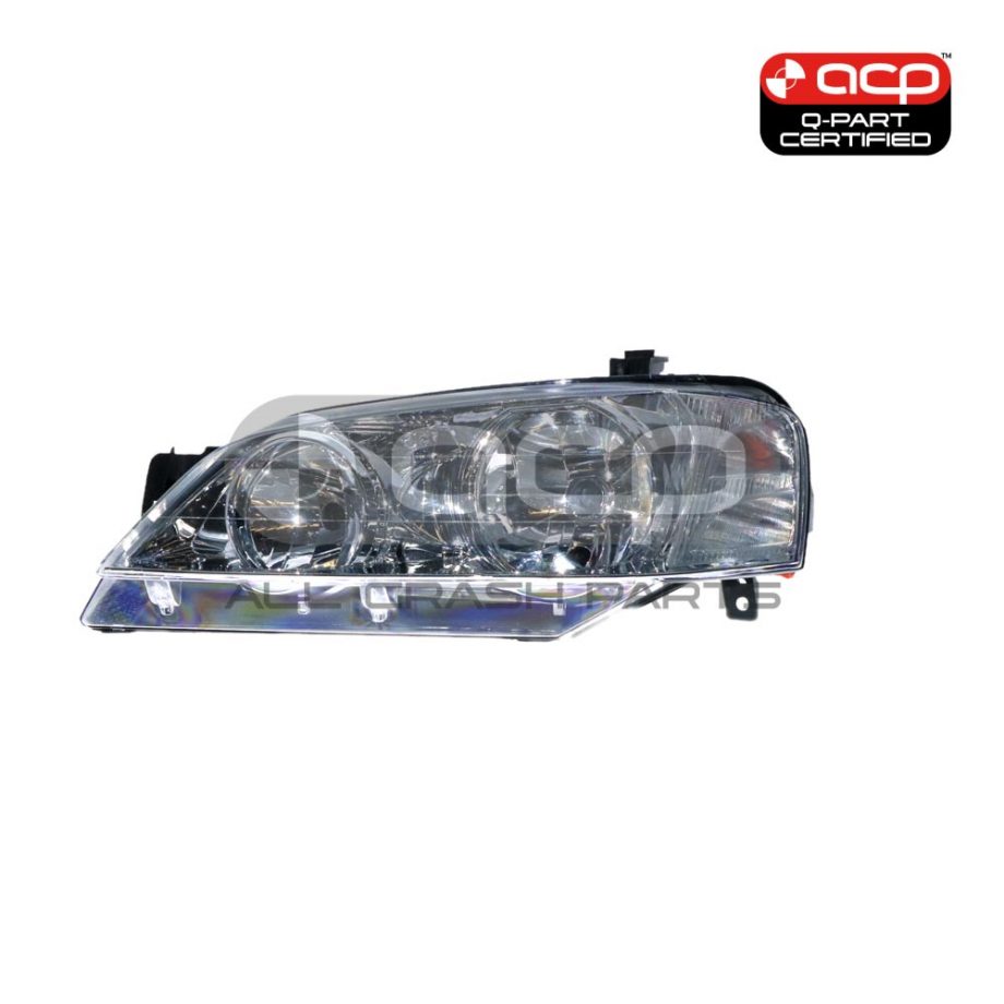 Chrome Halogen Head Lamp Passenger Side Certified Suits Ford Falcon Futura/Fairmont BA/BF 2002 to 2006