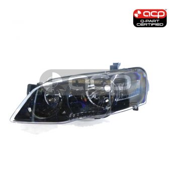 Black Halogen Head Lamp Passenger Side Certified Suits Ford Falcon XT BF II/BF III 2006 to 2009