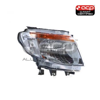 Chrome Head Lamp Drivers Side Certified Suits Ford Ranger Wildtrak PX 2011 to 2015