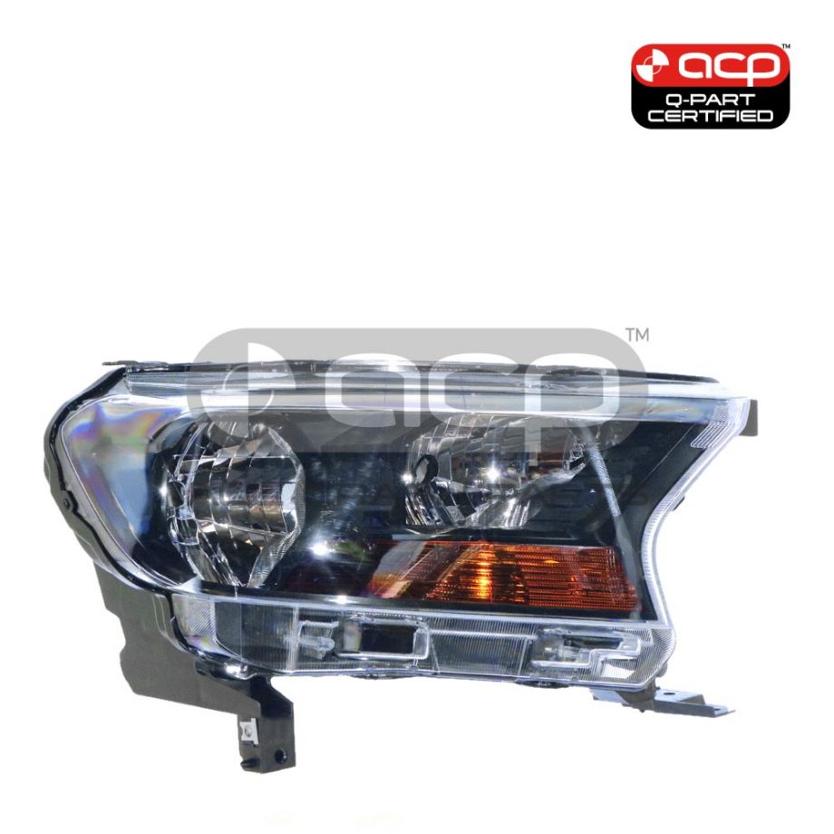 Head Lamp Drivers Side Certified Suits Ford Ranger XL Plus PX 2015 to 2018