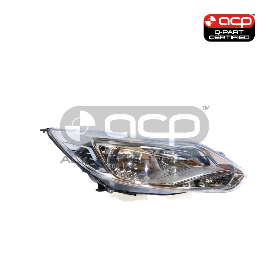 Chrome Head Lamp Drivers Side Certified Suits Ford Focus LW 2011 to 2012
