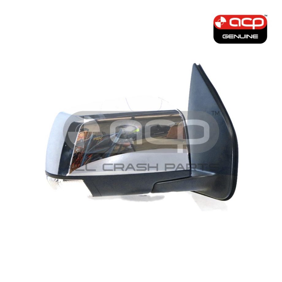 Black Chrome Door Mirror Electric With Indicator Drivers Side Genuine Suits Isuzu D-Max TFS 2017 On