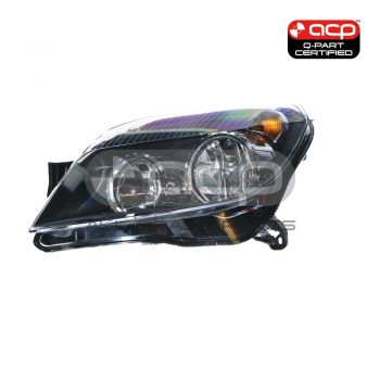 Black Head Lamp Passenger Side Certified Suits Holden Astra AH 10/2004 to 10/2006