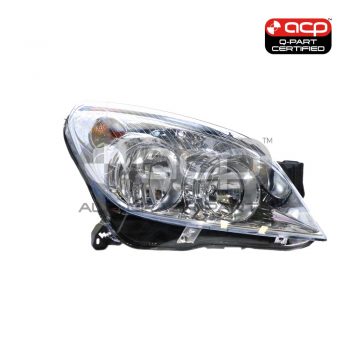 Chrome Head Lamp Drivers Side Certified Suits Holden Astra AH 11/2006 to 8/2009