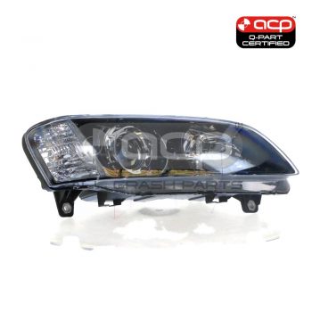 Black Projector Head Lamp Drivers Side Certified suits Holden Commodore VE 8/2006 to 9/2010