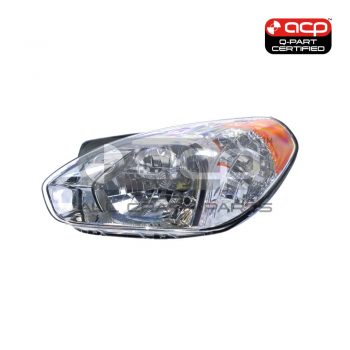 Head Lamp Passenger Side Certified Suits Hyundai Accent MC 2006 to 2009