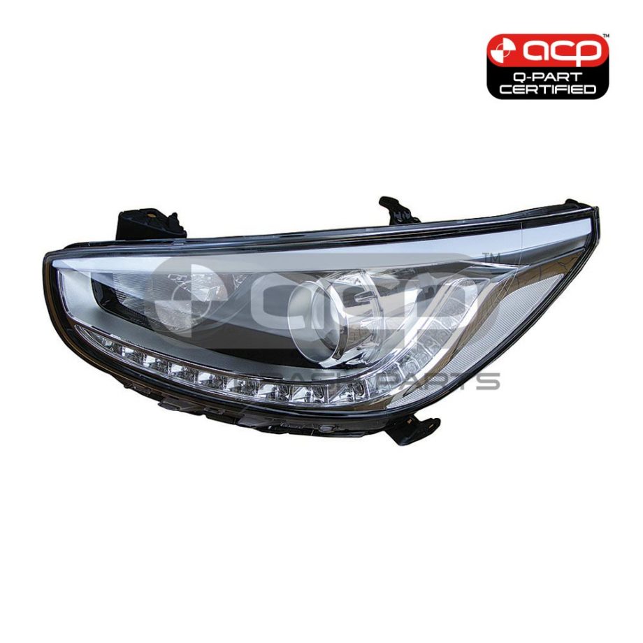 LED Head Lamp Passenger Side Certified Suits Hyundai Accent RB SR2013 to 2017