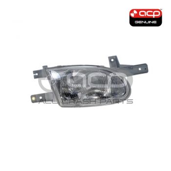 Head Lamp Drivers Side Genuine Suits Hyundai Excel X3 1997 to 2000
