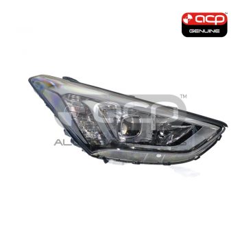 Halogen Head Lamp Drivers Side Genuine Suits Hyundai Santa Fe DM 2012 to 2015