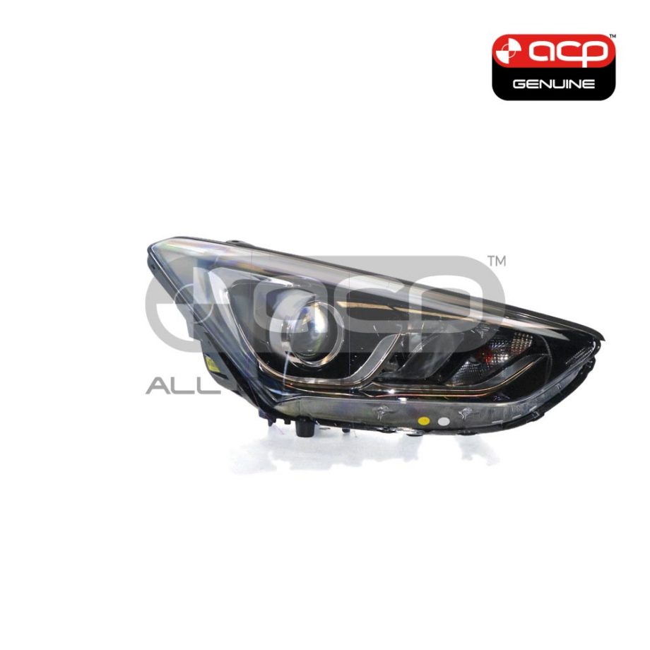 Halogen Head Lamp Drivers Side Genuine Suits Hyundai Santa Fe DM 2015 to 2018