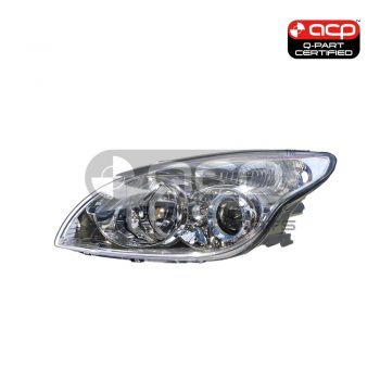 Head Lamp Passenger Side Certified Suits Hyundai i30 FD 1/2008 to 7/2009