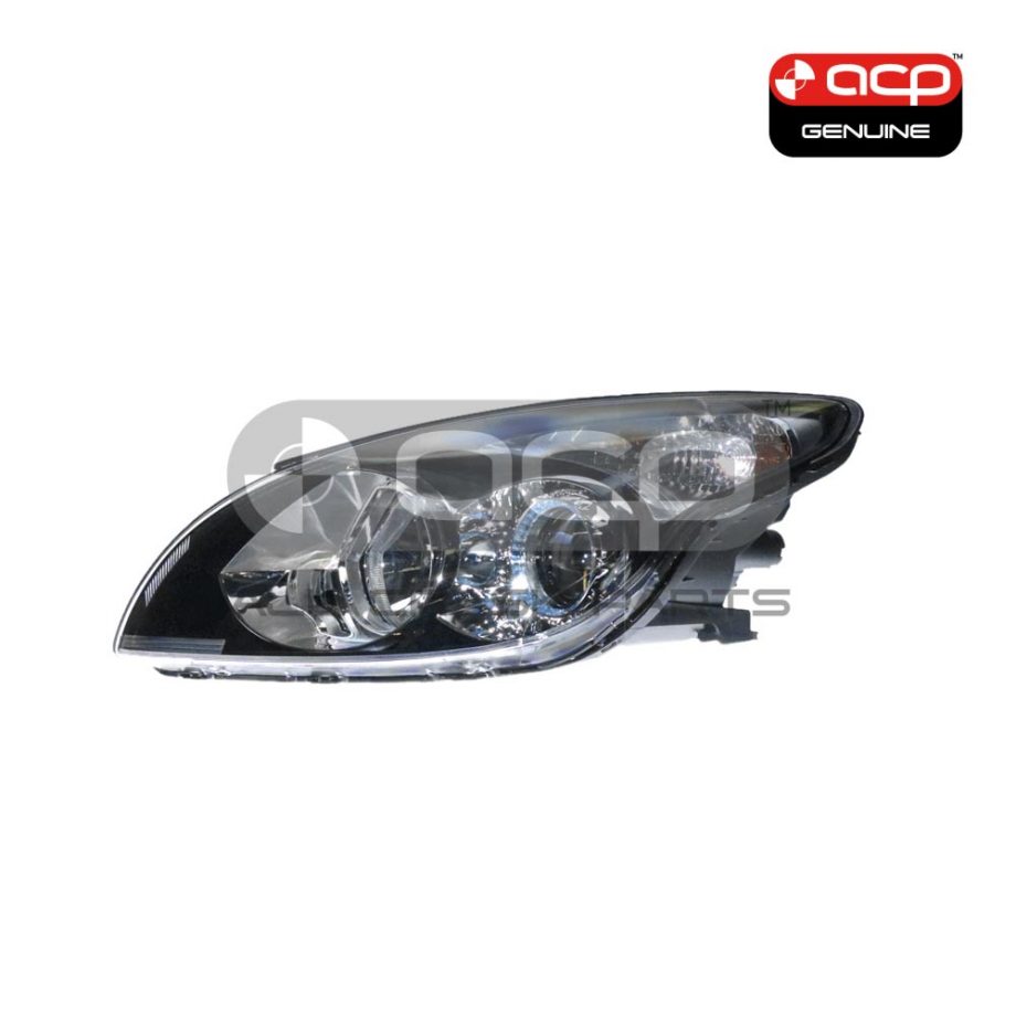 Black Head Lamp Passenger Side Genuine Suits Hyundai i30 FD 4/2010 to 4/2012
