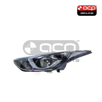 Halogen Head Lamp Passenger Side Genuine Suits Hyundai Elantra MD 2013 to 2016