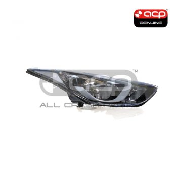 Halogen Head Lamp Drivers Side Genuine Suits Hyundai Elantra MD 2013 to 2016