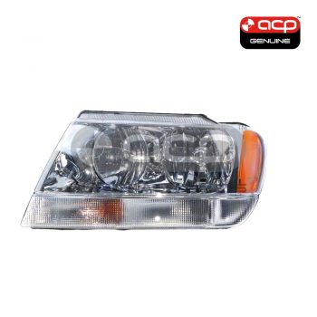 Head Manual Adjust Lamp Passenger Side Genuine suits Jeep Grand Cherokee 1999 to 2005