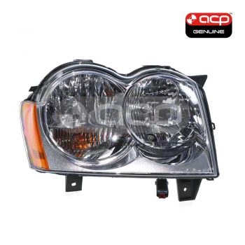 Halogen Manual Adjust Head Lamp Drivers Side Genuine Suits Jeep Grand Cherokee WH 2005 to 2011
