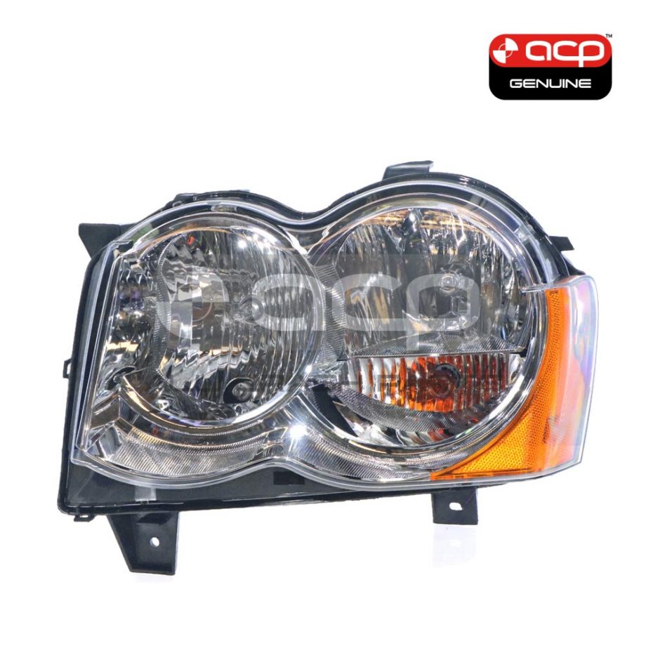 Halogen Head Lamp Passenger Side Genuine Suits Jeep Grand Cherokee WH 2005 to 2011