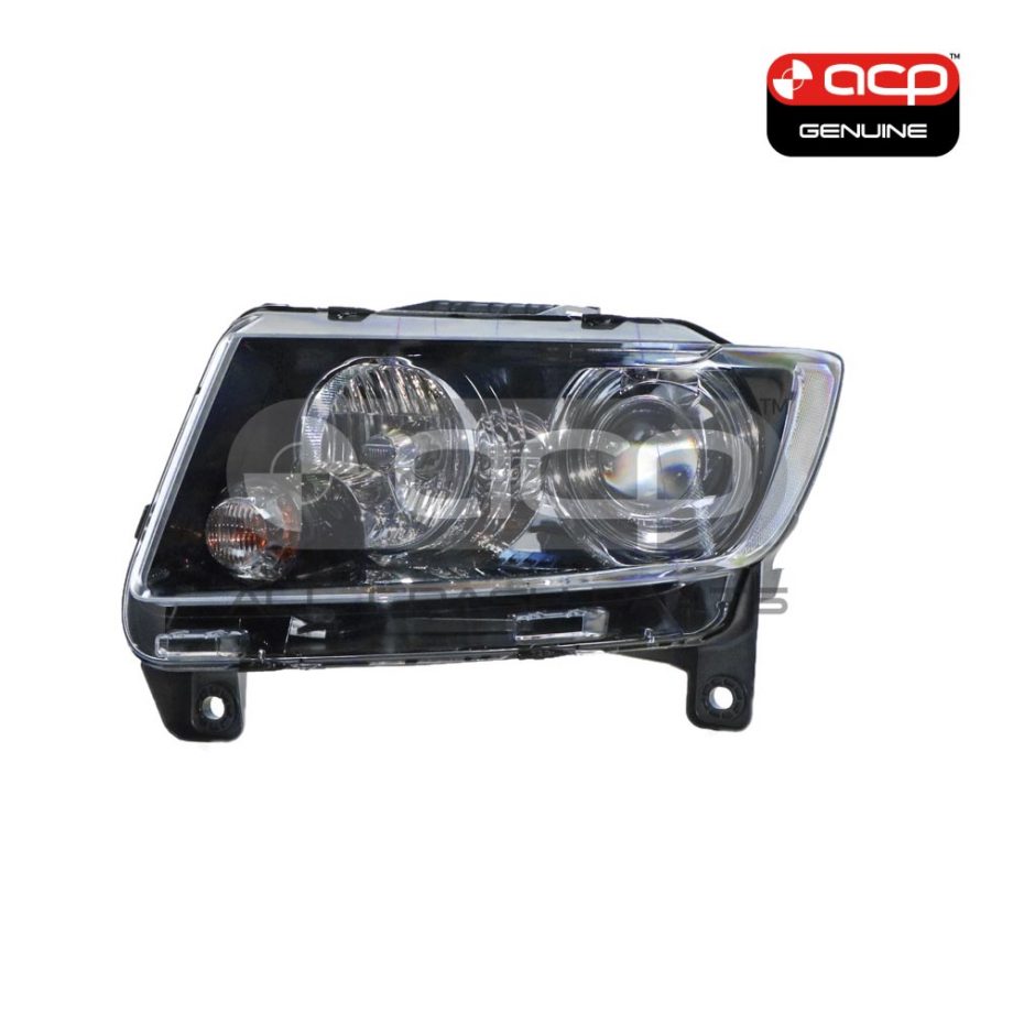 Bi-Xenon Head Lamp Passenger Side Genuine Suits Jeep Grand Cherokee SRT-8 WK 2/2011 to 7/2013