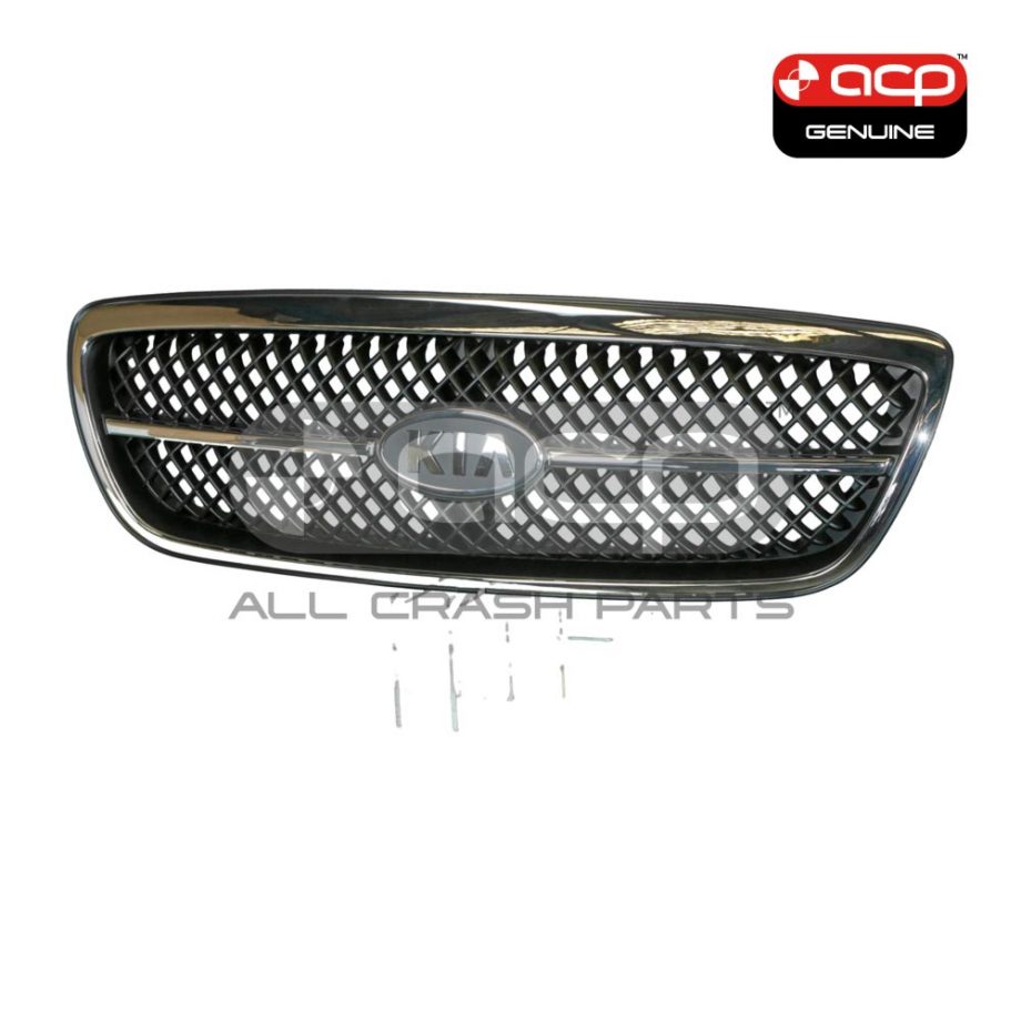 Chrome Grille Genuine Suits Kia Carnival KV11 2003 to 2006