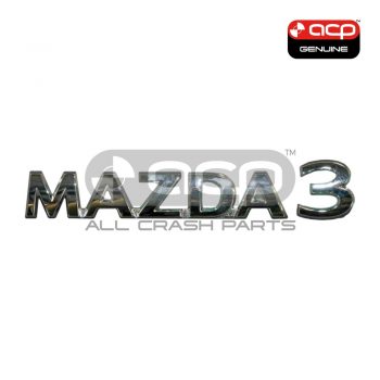 Tail Gate Emblem "Mazda 3" Genuine suits Mazda 3 BP Hatch 2019 On