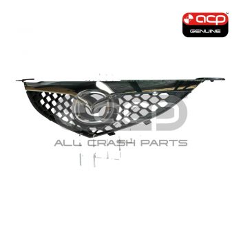 Black Chrome Grille Genuine Suits Mazda 3 BK 2006 to 2009