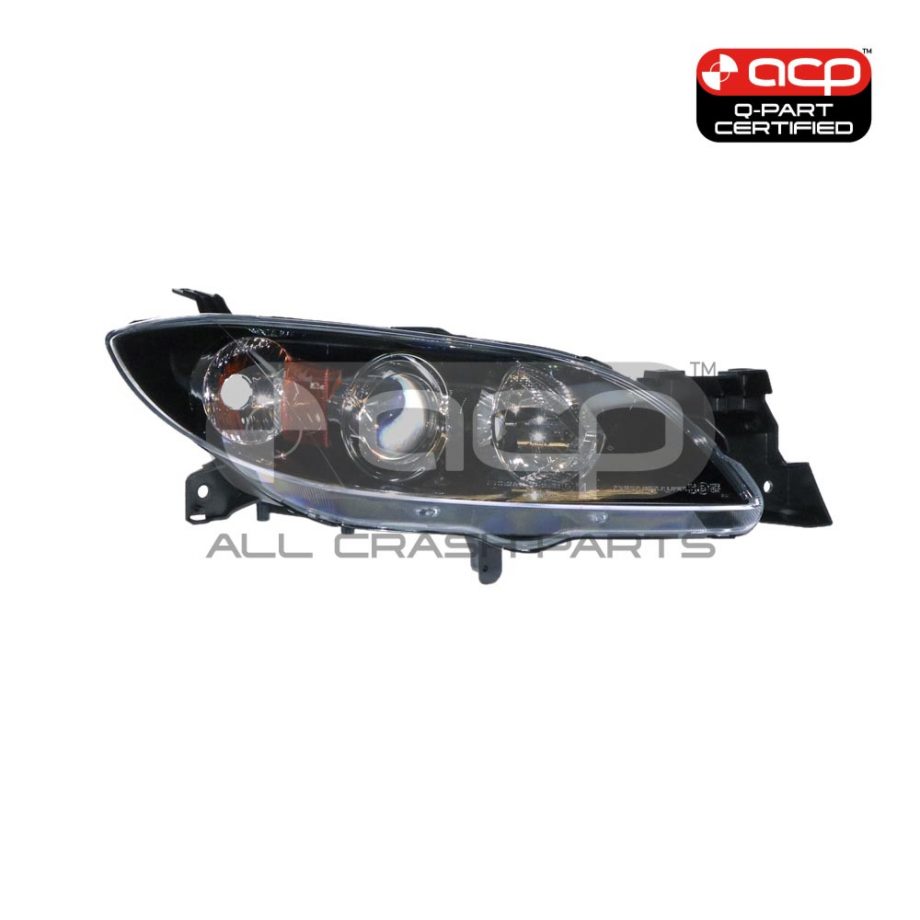 Head Lamp Drivers Side Certified Suits Mazda 3 BK Sedan 2004 to 2009