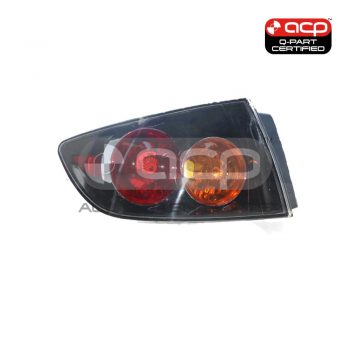 Tail Lamp Passenger Side Certified Suits Mazda 3 SP23 BK Sedan 1/2004 to 6/2006
