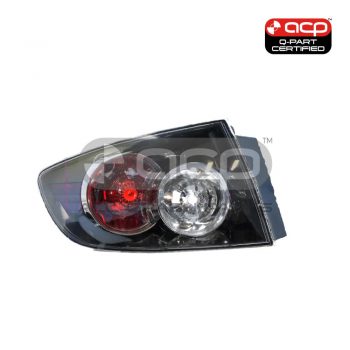 Tail Lamp Passenger Side Certified Suits Mazda 3 BK Sedan 6/2006 to 4/2009