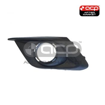 Black Front Bar Grille With Fog Light Mount Passenger Side Aftermarket suits Mazda 3 BM Hatch 2/2014 to 6/2016