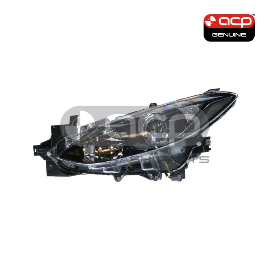 Halogen Head Lamp Passenger Side Genuine Suits Mazda 3 BM 11/2013 to 5/2016