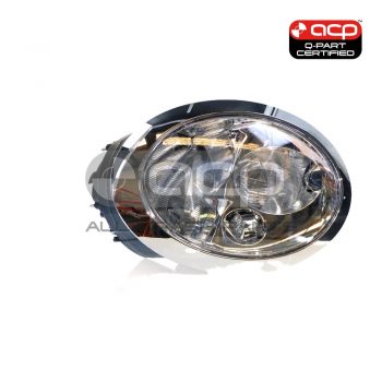 Head Lamp Drivers Side Certified Suits Mini Cooper R50 2002 to 2007